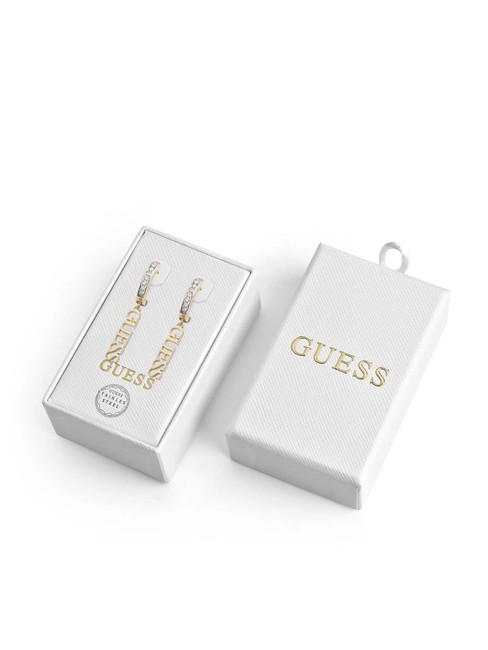 GUESS TOC Boucles d'oreilles avec pendentif logo or jaune/clair - Boucles d'oreilles