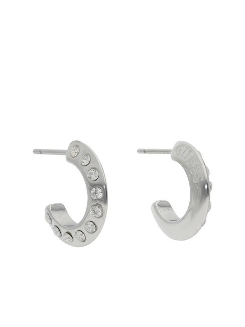 GUESS HOOPS DON T LIE Boucles d'oreilles demi-cercle ARGENT - Boucles d'oreilles