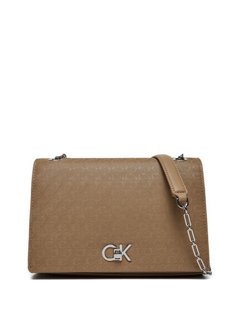 CALVIN KLEIN CK MEDIUM CONV Sac bandoulière à rabat amphore mono pu - Sacs pour Femme