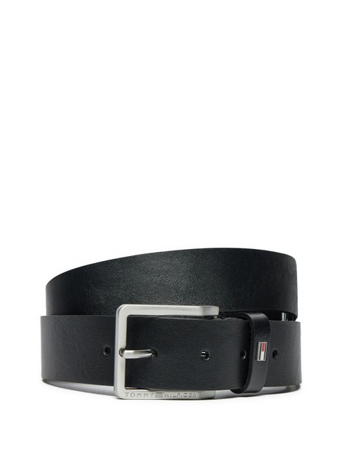 TOMMY HILFIGER OLIVER  Ceinture en cuir raccourcissable le noir - Ceintures