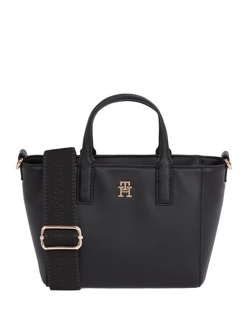 TOMMY HILFIGER TH SOFT LOGO Sac à main, avec bandoulière le noir - Sacs pour Femme