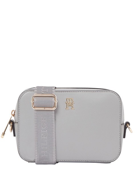 TOMMY HILFIGER TH SOFT LOGO Mini sac à bandoulière gris universel - Sacs pour Femme