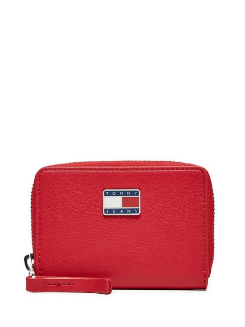 TOMMY HILFIGER TOMMY JEANS PILLOW Porte-monnaie zippé rouge chaud - Portefeuilles Femme