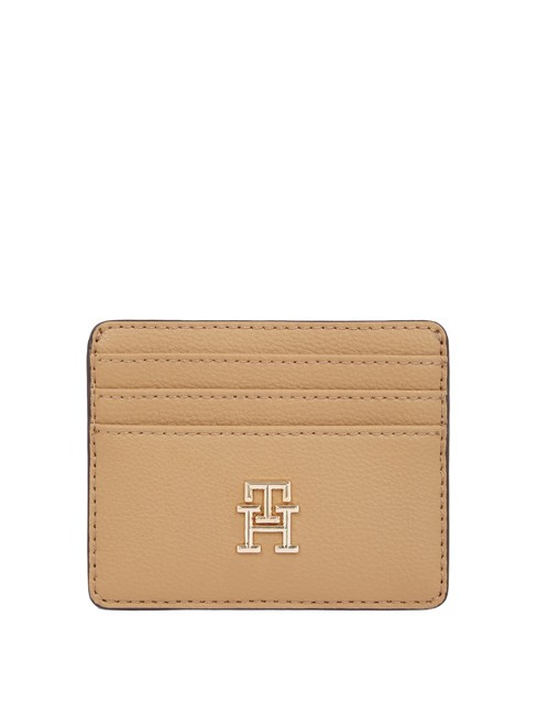 TOMMY HILFIGER TH SOFT LOGOTAPE Porte-carte plat toile safari - Portefeuilles Femme