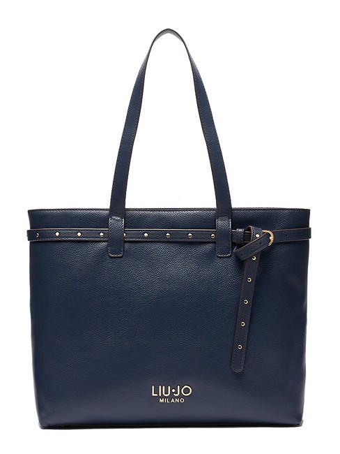 LIUJO EVRIM Sac shopping avec clous robe bleue - Sacs pour Femme