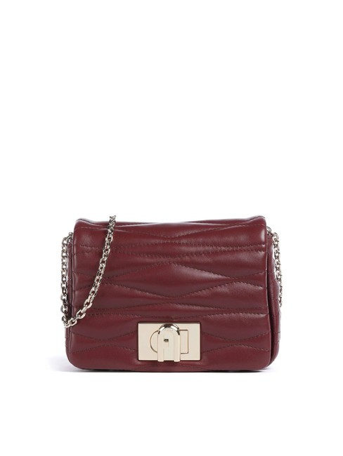 FURLA 1927 Mini sac porté épaule en cuir Ribes / rouge - Sacs pour Femme