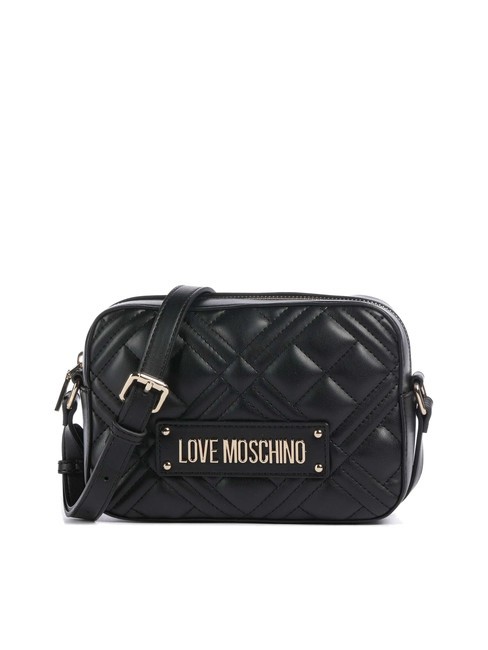 LOVE MOSCHINO QUILTED Sacoche pour appareil photo avec bandoulière Noir - Sacs pour Femme