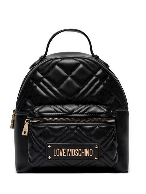 LOVE MOSCHINO QUILTED Sac à dos avec poche Noir - Sacs pour Femme