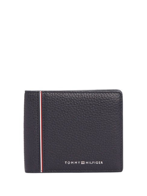 TOMMY HILFIGER TH CORP Portefeuille en cuir bleu de l'espace - Portefeuilles Homme