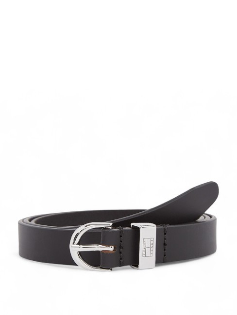 TOMMY HILFIGER TOMMY JEANS Heritage Oval Ceinture en cuir le noir - Ceintures