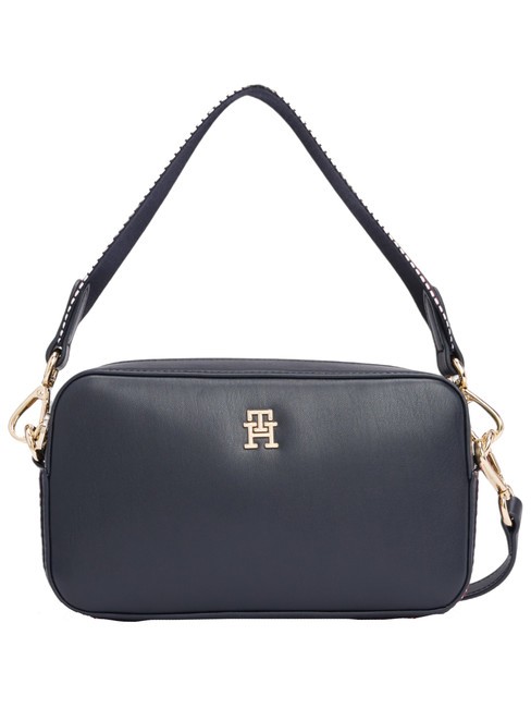 TOMMY HILFIGER TH DISTINCT Mini sac à main, avec bandoulière corps bleu spatial - Sacs pour Femme