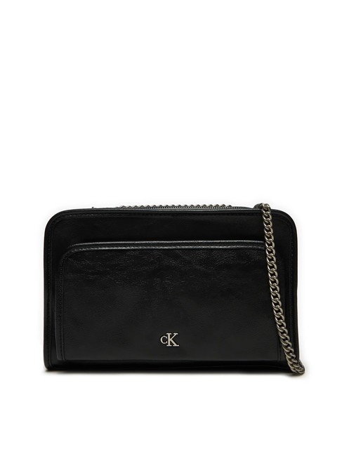 CALVIN KLEIN UTILITY Petit sac bandoulière en métal pvh noir - Sacs pour Femme