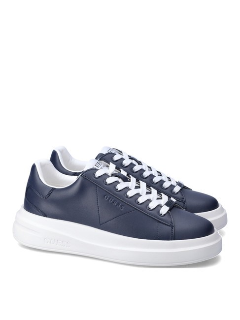 GUESS ELBA  Baskets hautes bleu blanc - Chaussures Homme