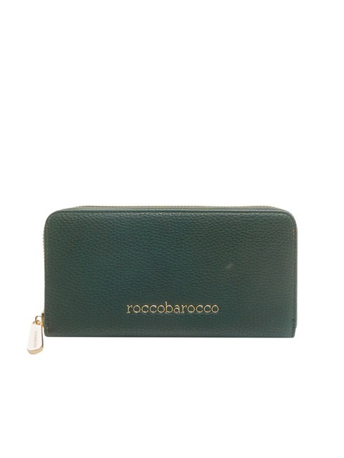 ROCCOBAROCCO ADELE Grand portefeuille zippé autour vert - Portefeuilles Femme