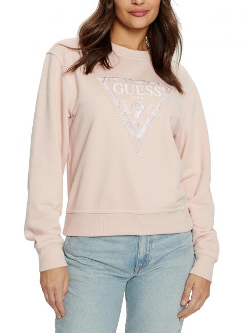 GUESS PYTHON TRIANGLE Sweat-shirt rose doux - Sweat-shirts pour femmes