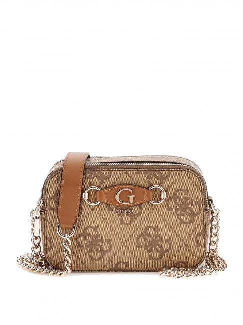 GUESS IZZY Sac photo avec deux fermetures éclair LOGO DE LAIT - Sacs pour Femme