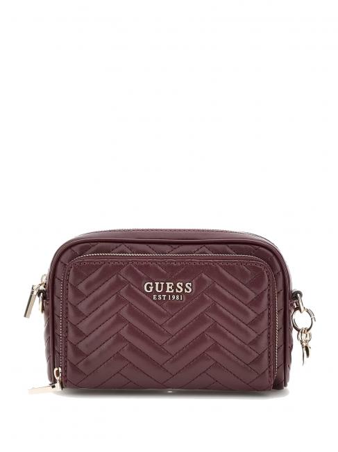 GUESS ANNING Sac de chambre matelassé aubergine - Sacs pour Femme