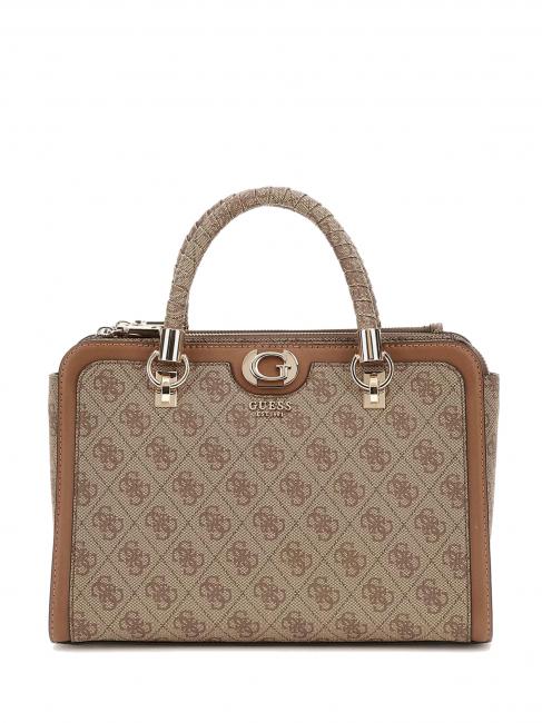 GUESS ORLINA Sac dossier avec bandoulière logo latte / marron - Sacs pour Femme