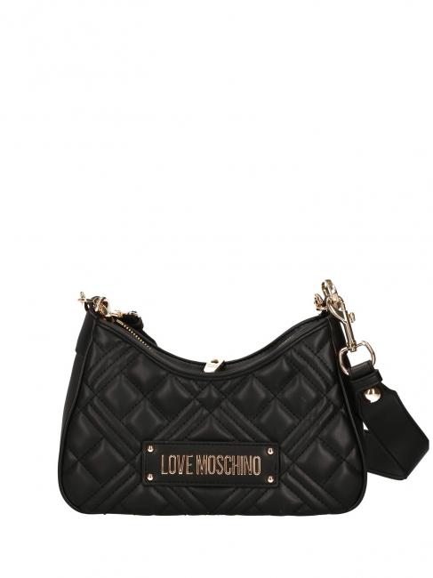 LOVE MOSCHINO GEOMETRIC QUILTED Sac à bandoulière Noir - Sacs pour Femme