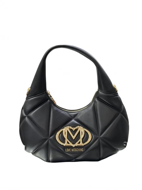 LOVE MOSCHINO GEOMETRIC Sac bandoulière avec bandoulière Noir - Sacs pour Femme