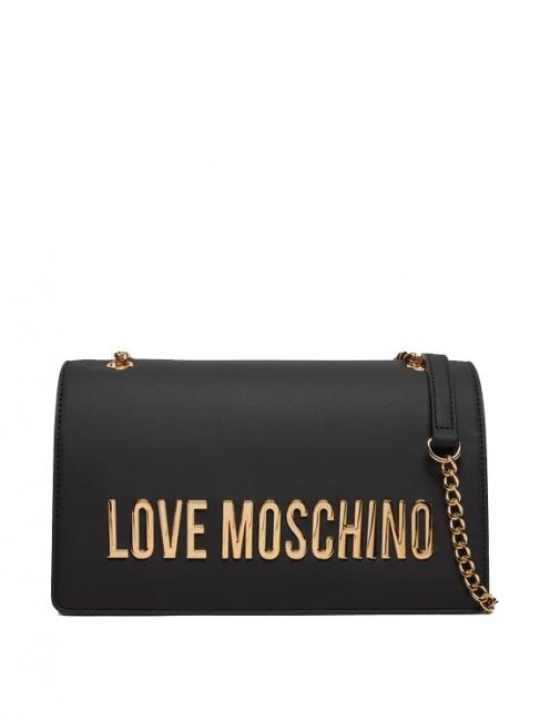 LOVE MOSCHINO LETTERING Sac bandoulière/épaule Noir - Sacs pour Femme