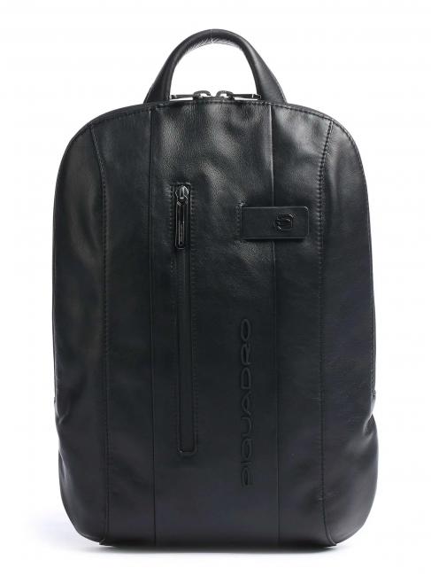 PIQUADRO URBAN Sac à dos pour ordinateur portable 14", en cuir Noir - Sacs à dos pour ordinateur portable