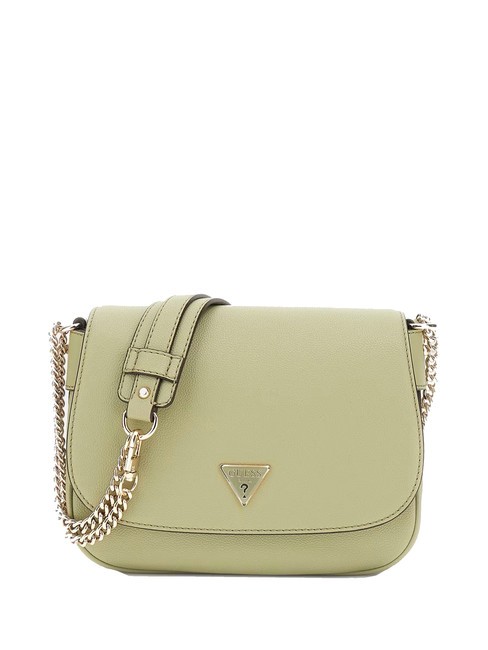 GUESS FEDORA Petit sac bandoulière à rabat sage - Sacs pour Femme