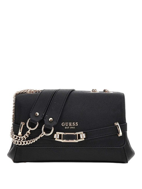 GUESS SILVYE Sac transformable à rabat NOIR - Sacs pour Femme