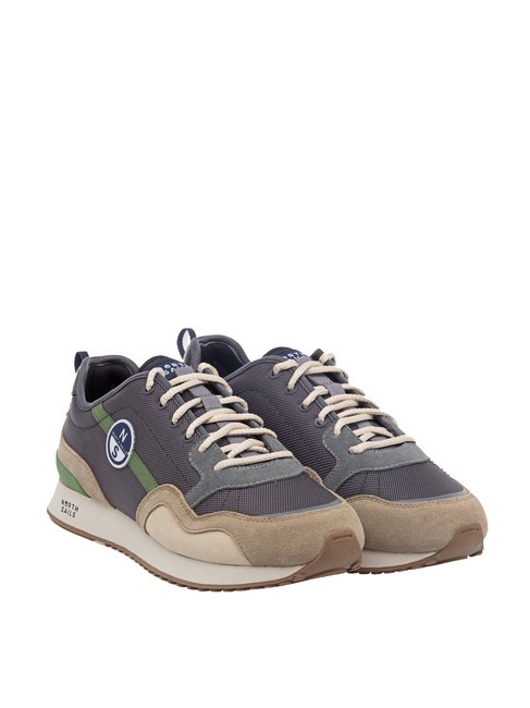 NORTH SAILS HORIZON JET Baskets gris foncé-beige-vert011 - Chaussures Homme