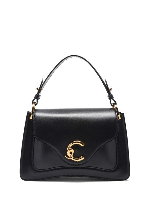 COCCINELLE C-ME CALF COCKER Petit sac en cuir avec bandoulière Noir - Sacs pour Femme