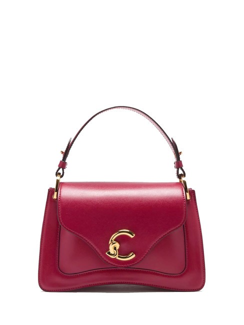 COCCINELLE C-ME CALF COCKER Petit sac en cuir avec bandoulière sangria - Sacs pour Femme