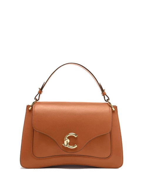 COCCINELLE C-ME CALF COCKER Sac porte-documents en cuir avec bandoulière CUIR - Sacs pour Femme