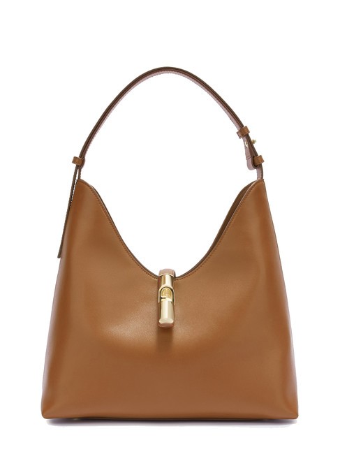 FURLA GOCCIA Sac bandoulière en cuir Brandy - Sacs pour Femme