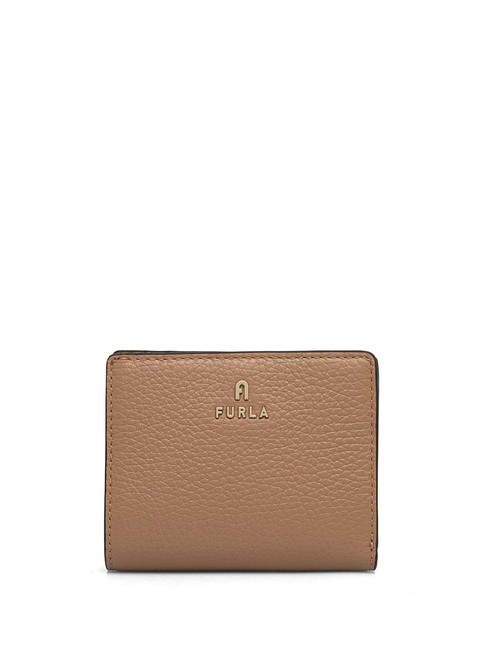 FURLA CAMELIA Portefeuille compact en cuir de veau désert - Portefeuilles Femme