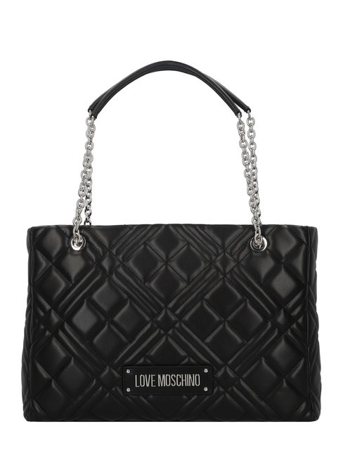 LOVE MOSCHINO QUILTED Sac shopping avec anses en chaîne po00bx - Sacs pour Femme