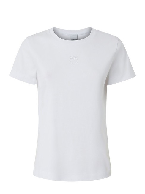 PINKO BUSSOLOTTO T-shirt avec logo blanc brillant - T-shirt