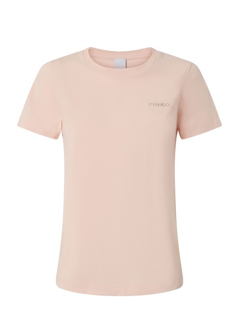 PINKO START T-shirt avec logo brun rose pâle - T-shirt