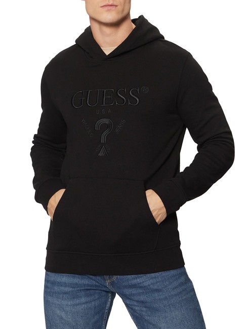 GUESS BEAU  Sweatshirt à capuche jetbla - Pulls molletonnés