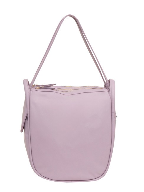 LESAC TRIO Sac à dos en cuir nappa lilas - Sacs pour Femme