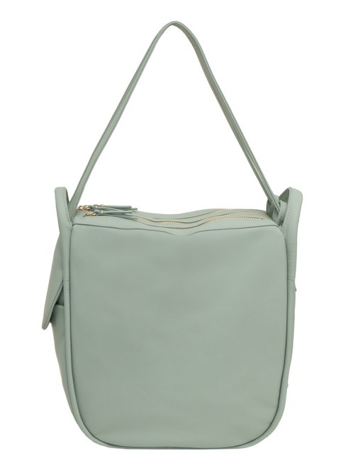 LESAC TRIO Sac à dos en cuir nappa vert sauge moyen - Sacs pour Femme