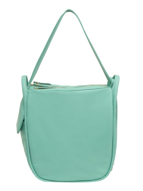 LESAC TRIO Sac à dos en cuir nappa vert sauge clair - Sacs pour Femme