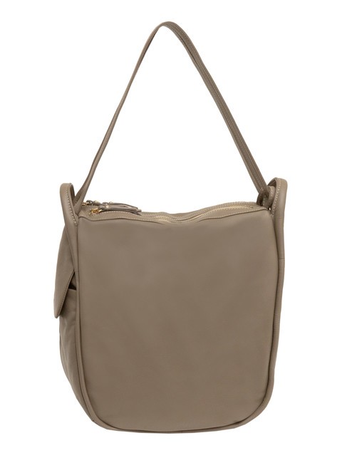 LESAC TRIO Sac à dos en cuir nappa boue - Sacs pour Femme