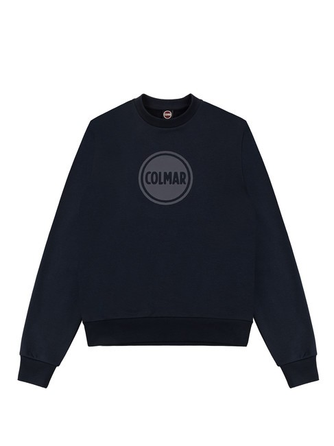 COLMAR CONNECTIVE Sweat-shirt à col rond avec logo bleu marine - Pulls molletonnés