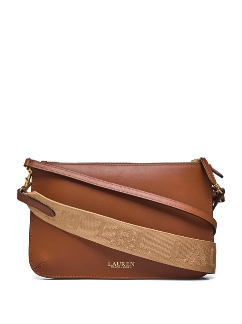 RALPH LAUREN LANDYN Sac en cuir avec double bandoulière Lauren Tan2 - Sacs pour Femme