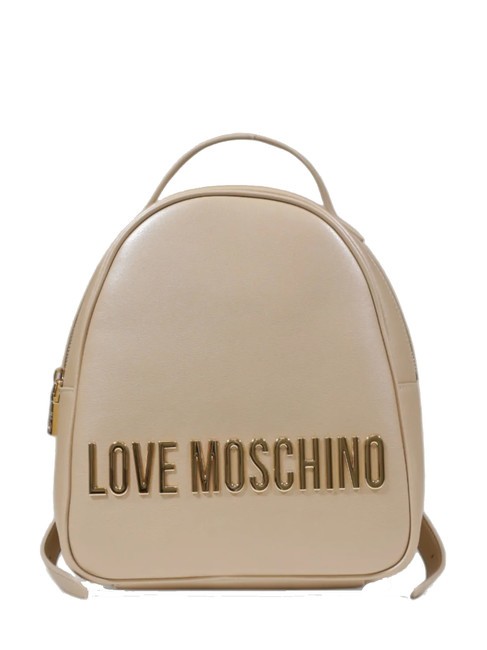 LOVE MOSCHINO LOGO LETTERING Sac à dos or - Sacs pour Femme