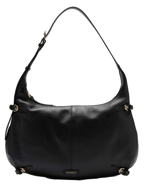 COCCINELLE ABIGAIL Sac porté épaule croissant Noir - Sacs pour Femme