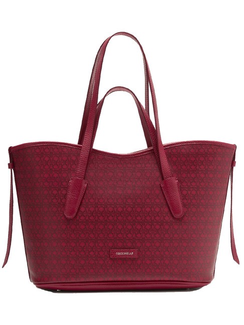 COCCINELLE NEW NEVER WITHOUT BAG COATED MONOGRAM Acheteur main/épaule mul.sangr/sangr - Sacs pour Femme