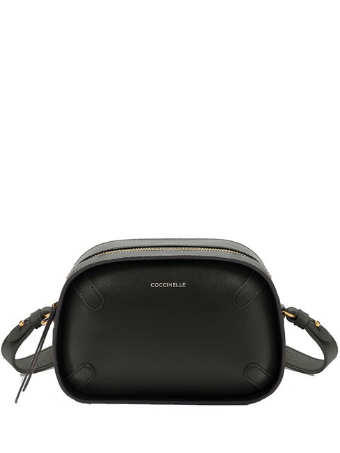 COCCINELLE MALETA CALF Mini sac bandoulière, en cuir Noir - Sacs pour Femme