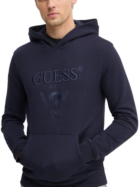 GUESS BEAU  Sweatshirt à capuche smartblue - Pulls molletonnés