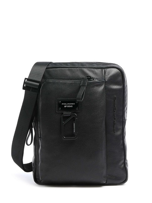 PIQUADRO HARPER Sac en cuir pour iPad 11 Noir - Sacs en Bandoulières pour Homme